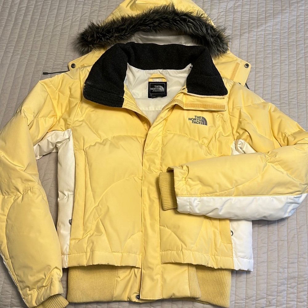 The North Face cropped down puffer jacket